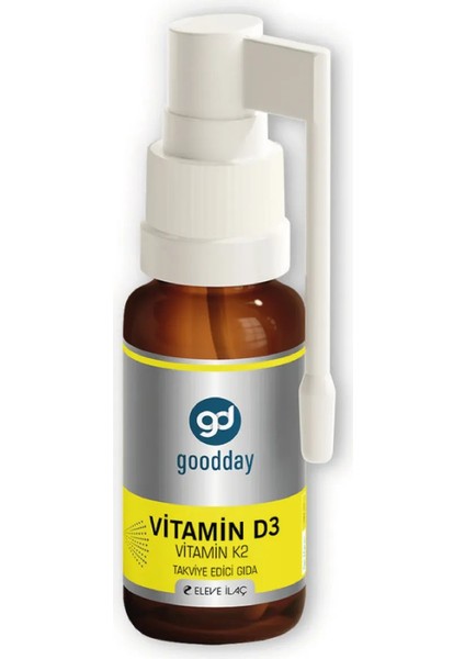 Vitamin D3K2 Sprey Takviye Edici Gıda 20 ml