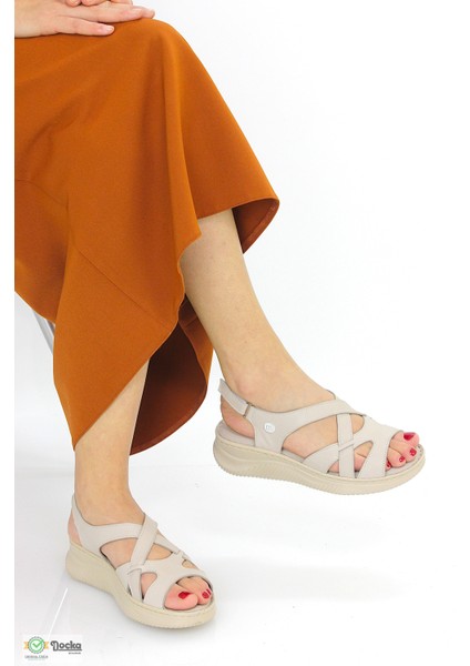 Kadın Deri Ortopedik Günlük Sandalet M26YS2370 fiyatları