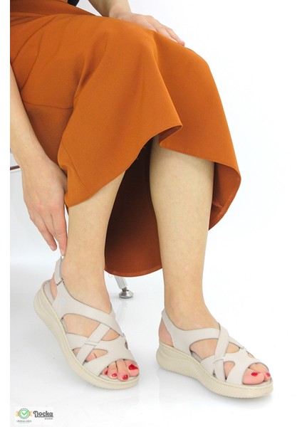 Kadın Deri Ortopedik Günlük Sandalet M26YS2370 modelleri