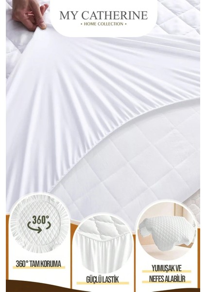 Sıvı Su Geçirmez Kapitone Fitted Full Kenar Tek Kişilik Çift Kişilik Bebek Çocuk Yatak Alez modelleri