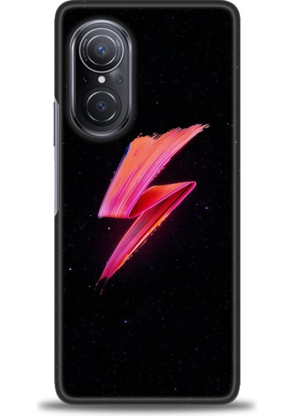 Huawei Nova 9 Se Kılıf Hd Baskılı - Pembe Şimşek