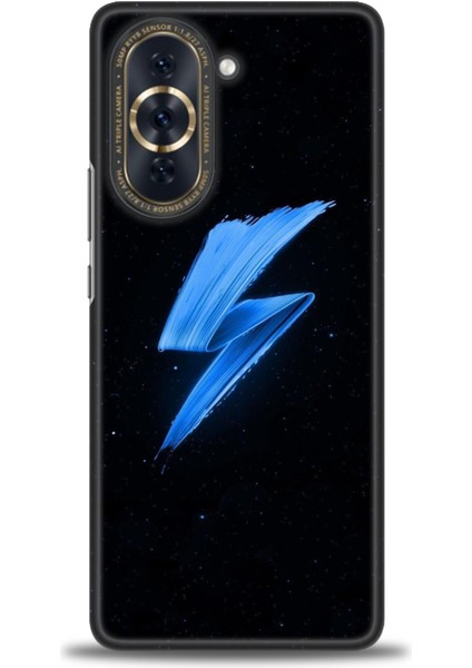 Huawei Nova 10 Kılıf Hd Baskılı - Mavi Şimşek