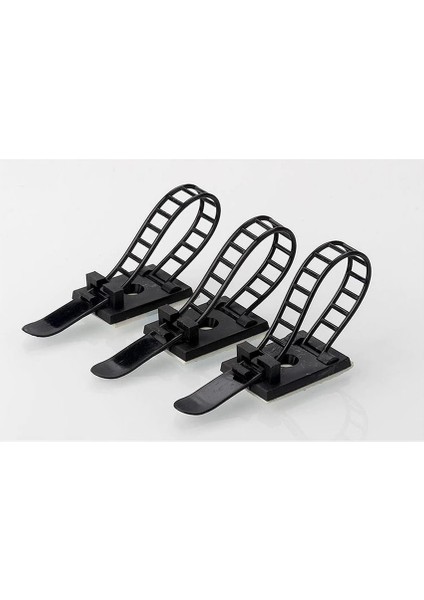 Yapışkanlı Kablo Klipsi Ayarlanabilir 10 Adet