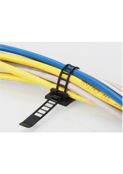 Yapışkanlı Kablo Klipsi Ayarlanabilir 10 Adet fırsatları