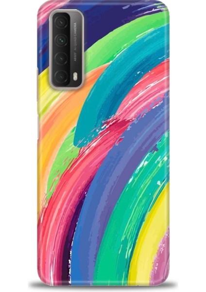 Huawei P Smart 2021 Kılıf Hd Baskılı - Rengarenk