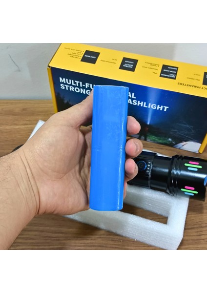 IP54 Su Geçirmez Şarjlı El Feneri – 12000 Lümen, 100W Işık Gücü, Teleskopik Zoom, 9000 Mah Batarya fırsatları