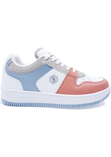 LMB2100 Bağcıklı Sneaker Genç Çocuk Spor Ayakkabı Bebe Mavi Pudra Pembe