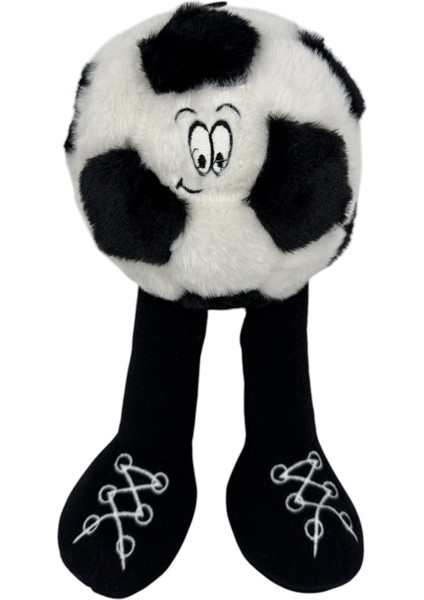 Siyah Beyaz Sevimli Taraftar Topu Pelüş Oyuncak 35CM fiyatları