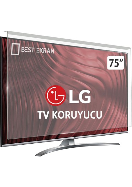 Lg 75SJ955V Tv Ekran Koruyucu - Lg 75" Inç Smart LED Tv Koruyucu