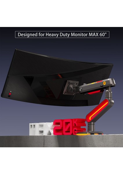 North Bayou NB L60 (2025 Yeni Model) Gaming RGB Monitör Standı (17-60 İnç)-(2-20 Kilo) fırsatları