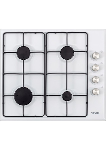 AO-6004 Yb-Dg 60 cm 4 Gözü Gazlı Ankastre Ocak