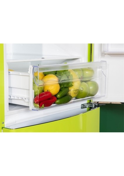 St 37022 Yeşil 340 Lt Çift Kapılı Buzdolabı