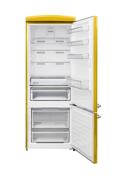 Retro NFK52111 Sarı 471 Lt No-Frost Buzdolabı