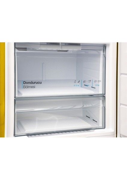 Retro NFK52111 Sarı 471 Lt No-Frost Buzdolabı