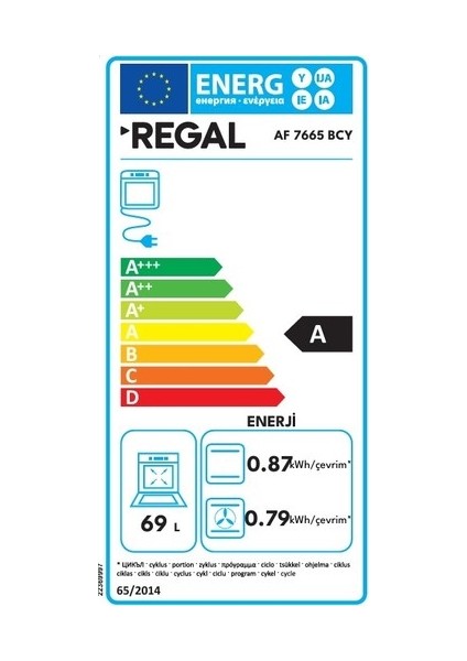 AF 7665 BCY A Enerji Sınıfı Elektroturbo Ankastre Fırın fiyatları