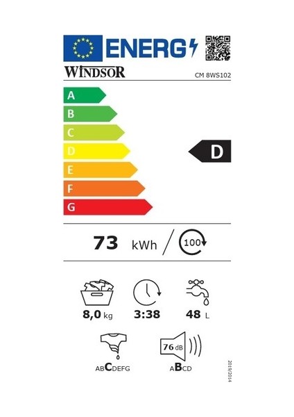 CM 8WS102 D 8 kg 1000 Devir Çamaşır Makinesi