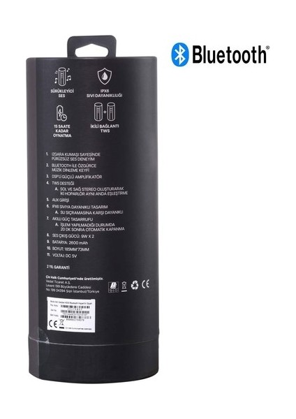 Desibel H500 Bluetooth Hoparlör Siyah