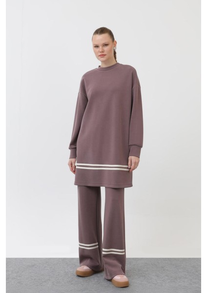 14291 Kadın Grogren Detalylı Modal Takım