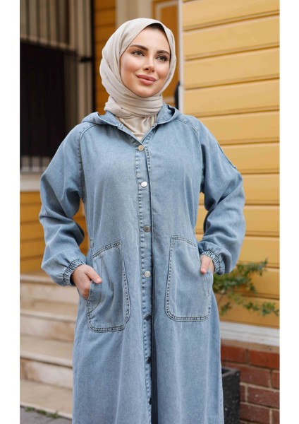 Kadın Beli Büzgü Detaylı Denim Kot Kap -PMK407 modelleri