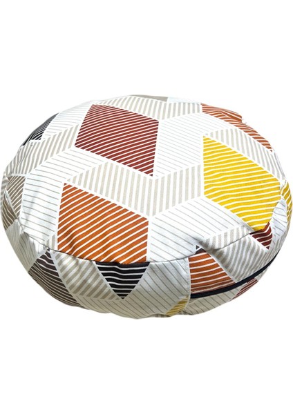 Bolster Minderi & Meditasyon Minderi Ikili Set Geometrik Desenli indirimleri