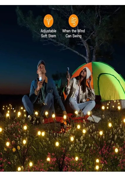 2'li Solar Bahçe Aydınlatması 10 Ledli 2 Modlu Gün Işığı Bahçe Teras Dış Mekan Güneş Enerjili indirimleri