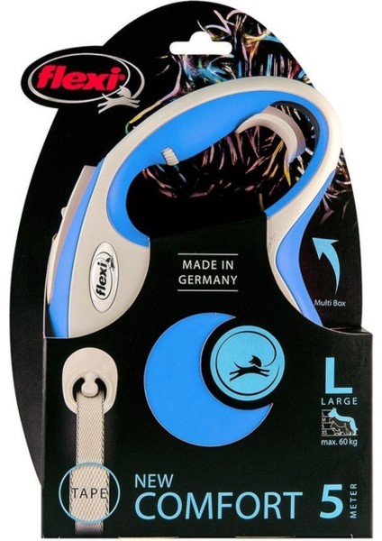 New Comfort Şerit Otomatik Köpek Gezdirme Tasması L 5 m max 60kg