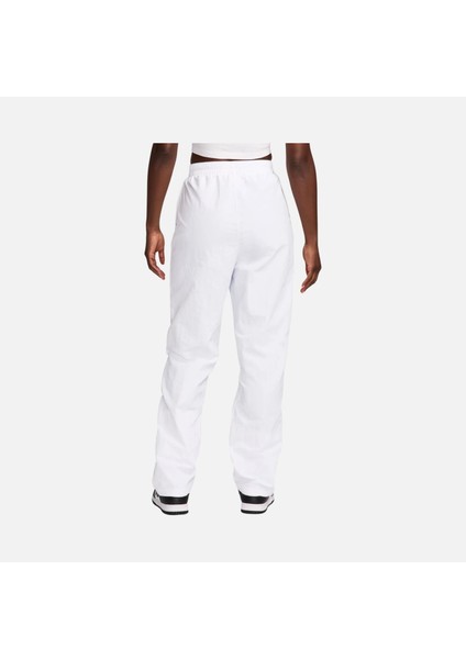 Sportswear Uv High-Waisted Open-Hem Zip Yüksek Belli Fermuarlı Paça Kadın Beyaz Eşofman Altı FV7638 fiyatları