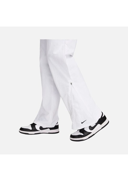Sportswear Uv High-Waisted Open-Hem Zip Yüksek Belli Fermuarlı Paça Kadın Beyaz Eşofman Altı FV7638 fırsatları