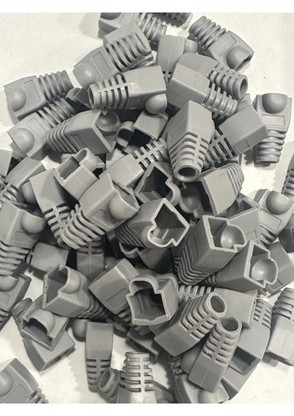 Gri RJ45 Kılıf Gri Cat6 Kılıf Gri Cat5 Kılıf 100 Adet
