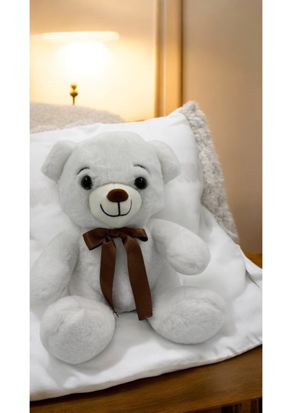 Yumuşacık Beyaz Peluş Yumuşak Dokulu 30CM Beyaz Peluş Aşk, Hediye, Sıcak ve Sevimli Hediye Seçeneği