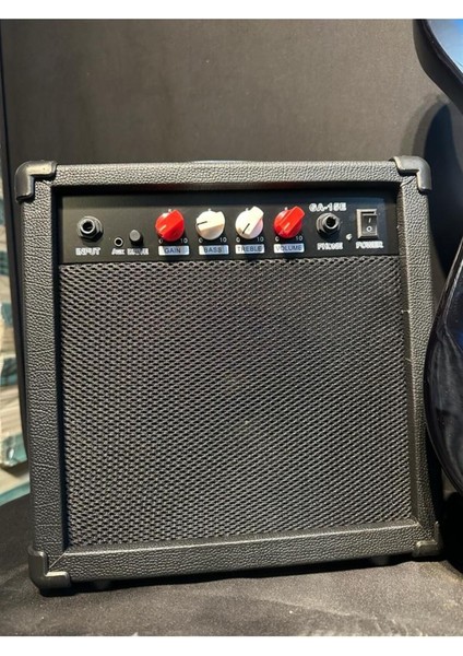 Elektro Gitar Set Orange (Gitar-Amfi-Stand-Kablo-Askı-Kapo-Akort Cihazı-Yedek Tel) fırsatları