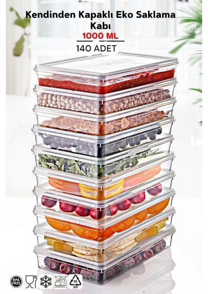 Kendinden Kapaklı 1 Lt 140 Adet