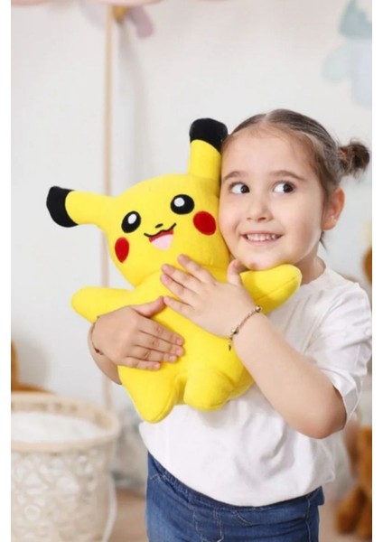 Pikachu Pokemon Peluş Oyuncak Pikaçu Oyuncak Büyük Boy 40 cm