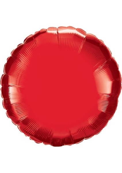 Yuvarlak Kırmızı Folyo Balon 18 Inç