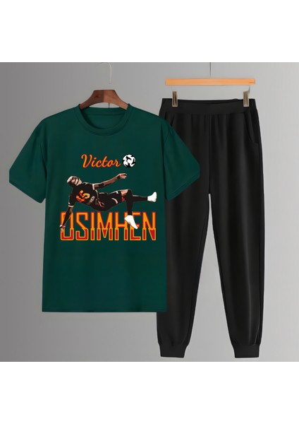 V.osim Futbolcu Röveşata Forma Baskılı Unisex Tişört Regular Fit T-Shirt Eşofman Takımı