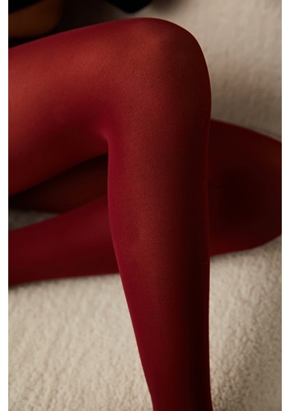 3'lü Eko Paket Penti Mikro 40 Külotlu Çorap-Micro 40 Pantyhose-Pentilicious - Bordo
