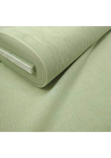 Çocuk Odası Tül Perde - Pileli Dikim - Açık Yeşil - K1561