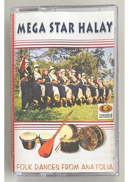 Mega Star Halay Folk Dances From Anatolia Kaset (Orjinal Dönem Baskı)