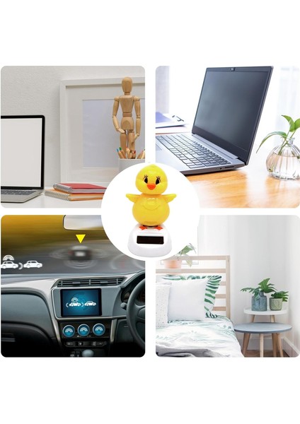 Güneş Enerjili Solar Dans Eden Civciv Dekoratif Hediyelik Araba Ofiste Heryerde Mutlu Edicek Civciv fırsatları