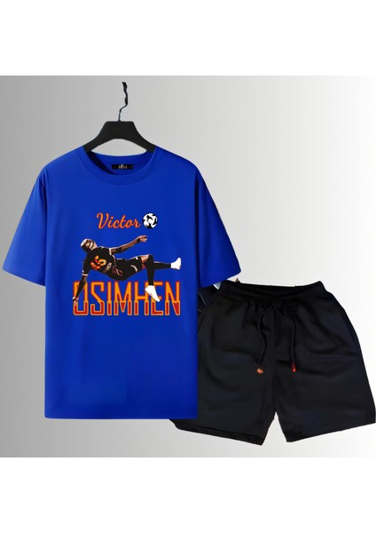 V.osim Futbolcu Röveşata Forma Baskılı Unisex Tişört Regular Fit T-Shirt Şort Takımı
