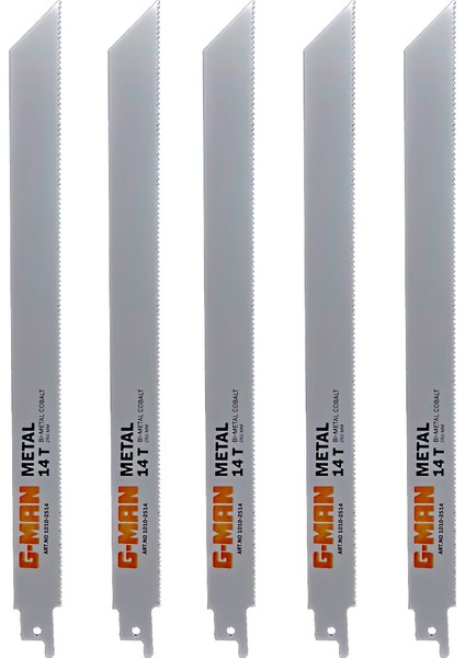 (Isveç) Hss Bi-Metal 250MM Tilki Kuyruğu Testeresi 5\'li Paket