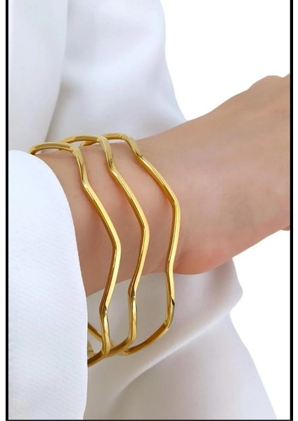 Üçlü Zigzag Ajda Bilezik