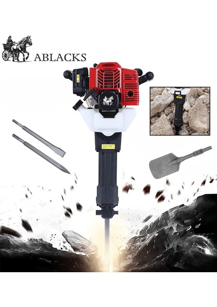 Benzinli Profesyonel Turbo Hilti + Keski + Murç + Kürek (3 Aparat)