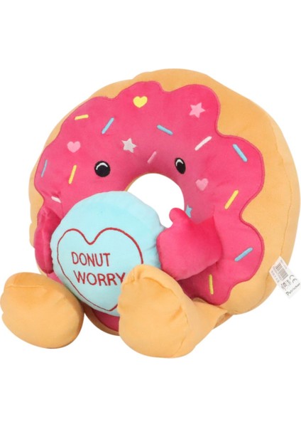 Donut Peluş Fuşya Yastık modelleri