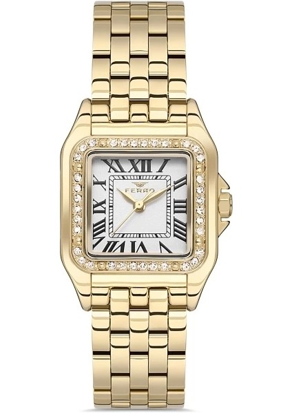 Sarı Çelik Kordon Kadın Kol Saati FL40112A-B