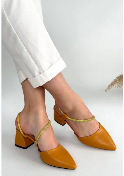 Sista Hardal Cilt Topuklu Ayakkabı