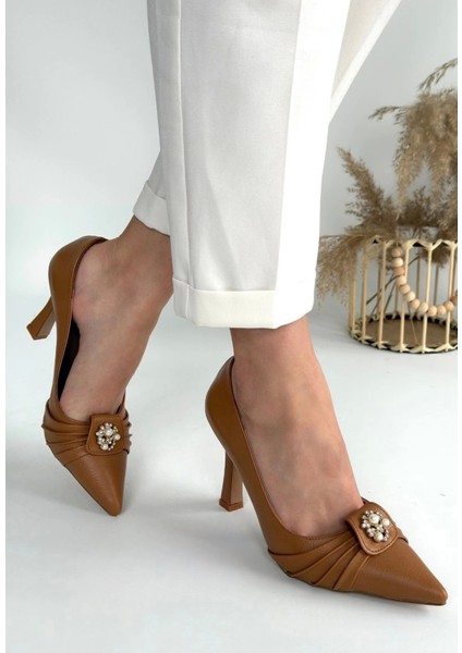 Luney Nude Cilt Topuklu Ayakkabı modelleri