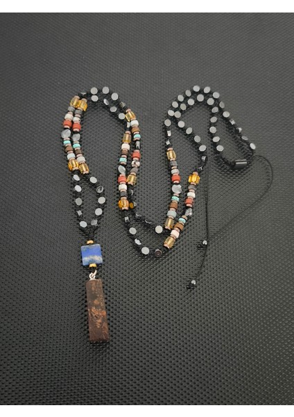Damla Kehribar-Lapis-Kaplangözü-Jasper-Firuze-Rutil Kuvars-Spectrolit-Amazonit Kolye Takı Aksesuar