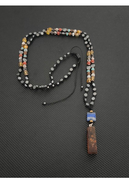 Damla Kehribar-Lapis-Kaplangözü-Jasper-Firuze-Rutil Kuvars-Spectrolit-Amazonit Kolye Takı Aksesuar