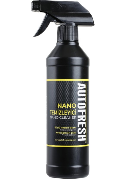 Autofresh Nano Temizleyici 500 ml Set Yeni Formül Güçlü Etki Mikrofiber Bez ve Hazneli Fırça Hediyeli